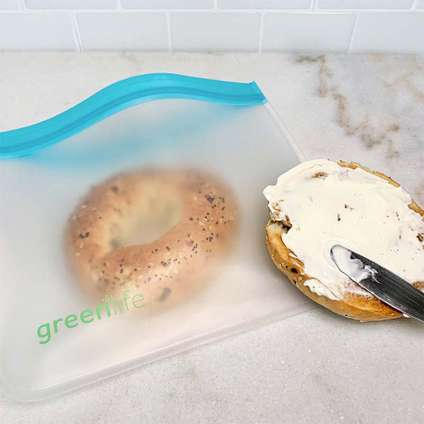 Homgreen 45 Pack Reusable Food Storage Bags - BPA Free Reusable