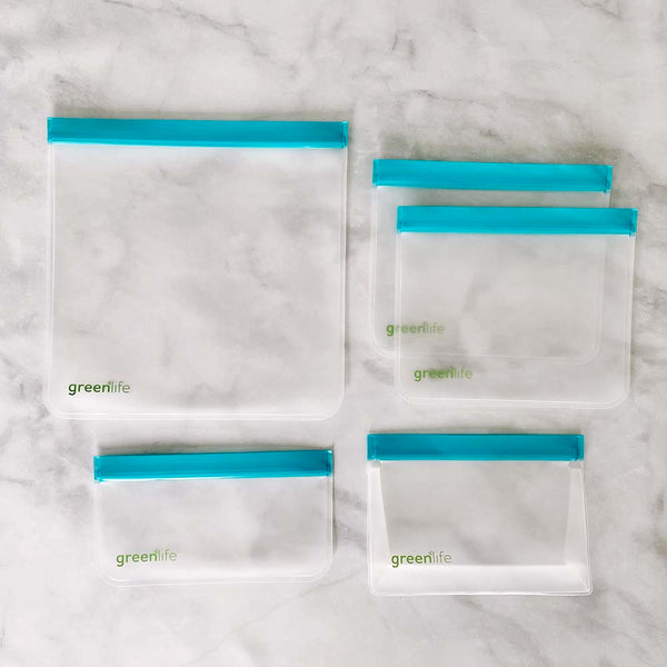 Sampler Bundle - Reusable Food Storage Bags (Set of 5)