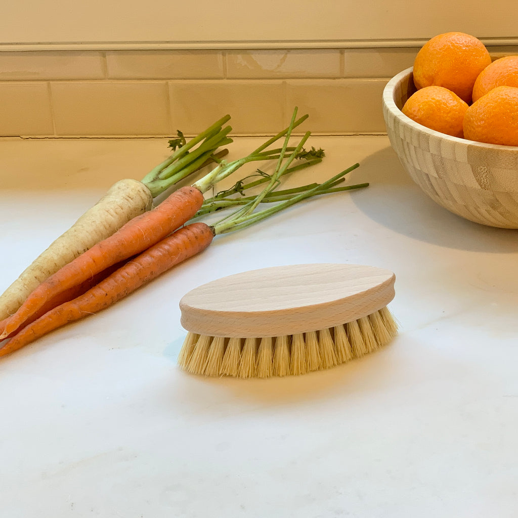Vegetable Brush, Vegetable Scrubber Brush, vegetable brush scrubber for  potatoes, carrots, Corn (Green+Gray) 