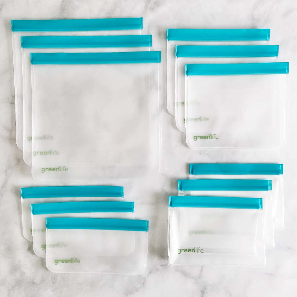 Deluxe Bundle of Reusable Food Storage Bags (Set of 12) | GreenLife | Sister Collective